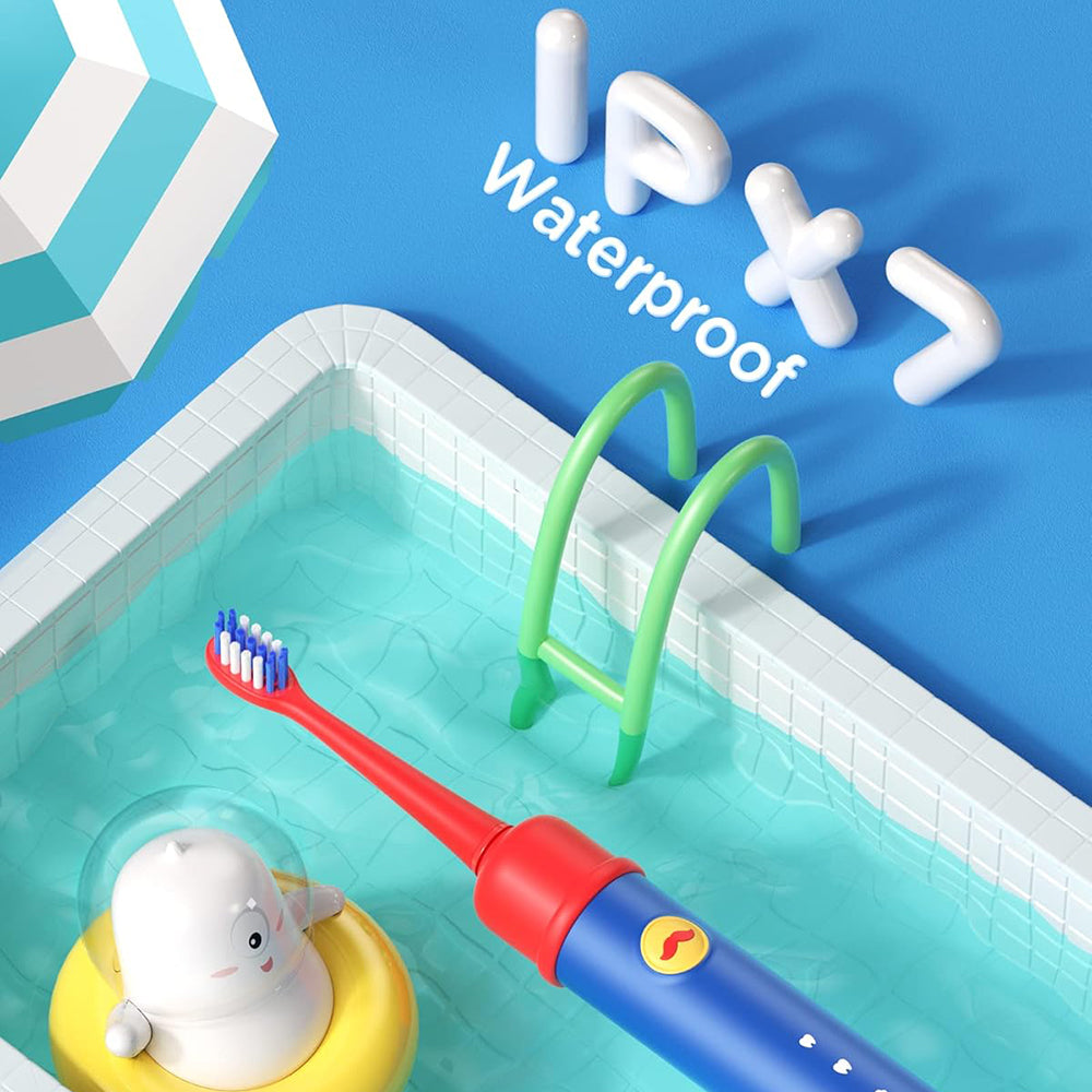 Електрическа четка за зъби Bitvae BVK7S Kids, Синьо-Червена