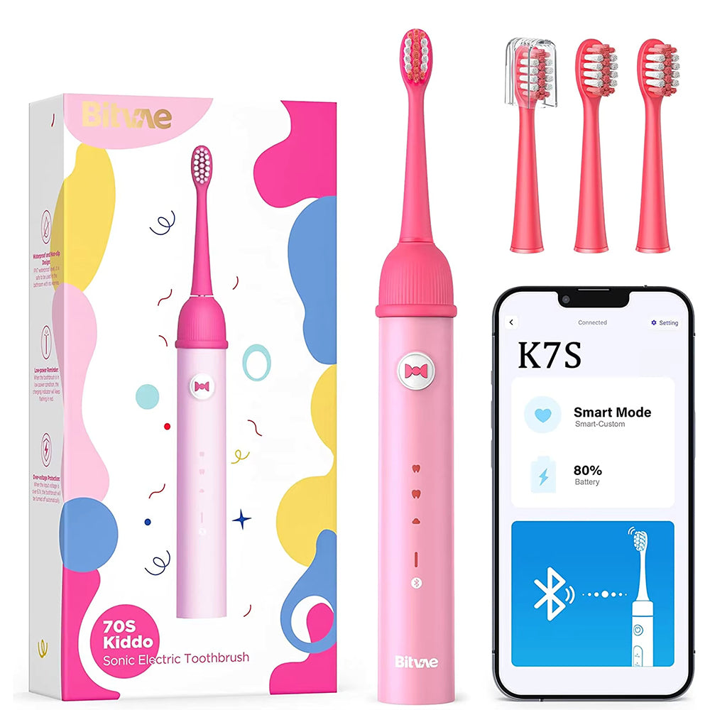 Електрическа четка за зъби Bitvae BVK7S Kids, Розова