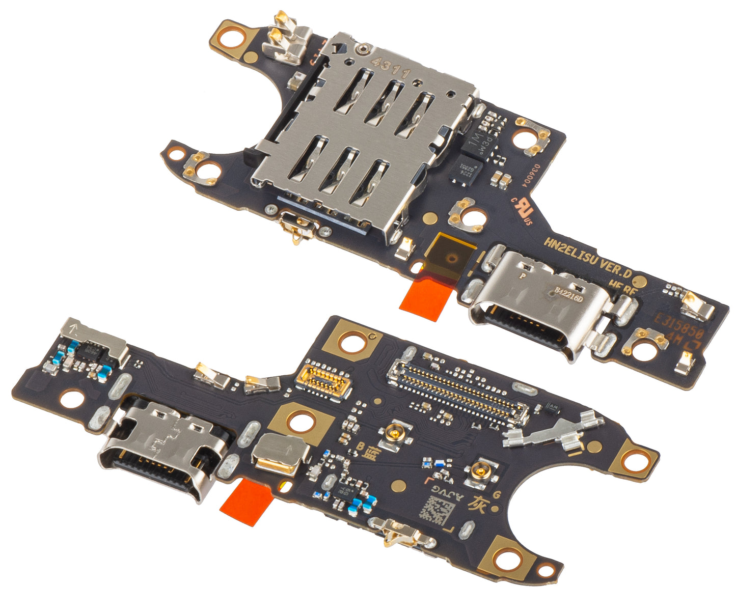 Plate with Charging Connector - Honor 200 Microphone, Service Pack 0235AKMMN