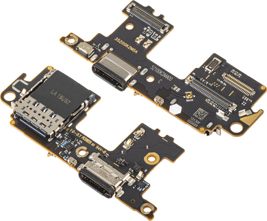 Платка с конектор за зареждане - Микрофон - Модул четец на SIM Xiaomi Mi 11 5G, Service Pack 56000F00K200