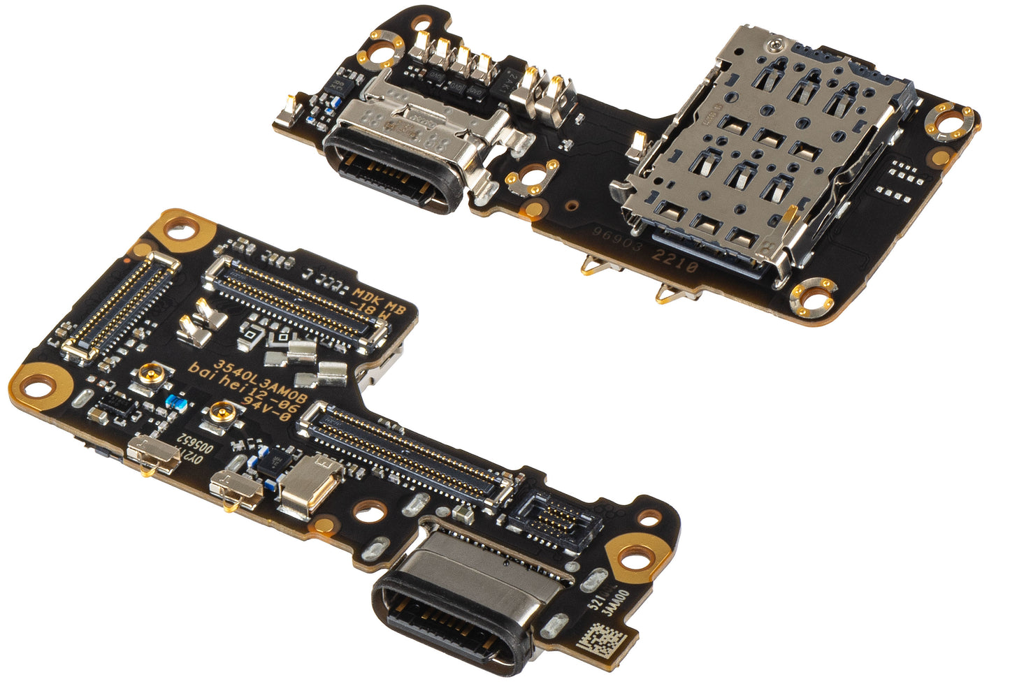 Платка с конектор за зареждане - Микрофон - Модул четец на SIM Xiaomi 12S / 12X / 12, Service Pack 5600010L3A00