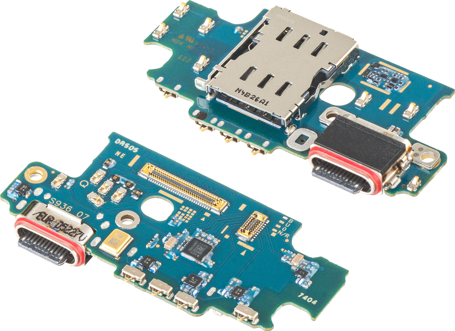 Charging Connector Board - Microphone - SIM Reader Module Samsung Galaxy S25+ S936, Swap GH96-18237A