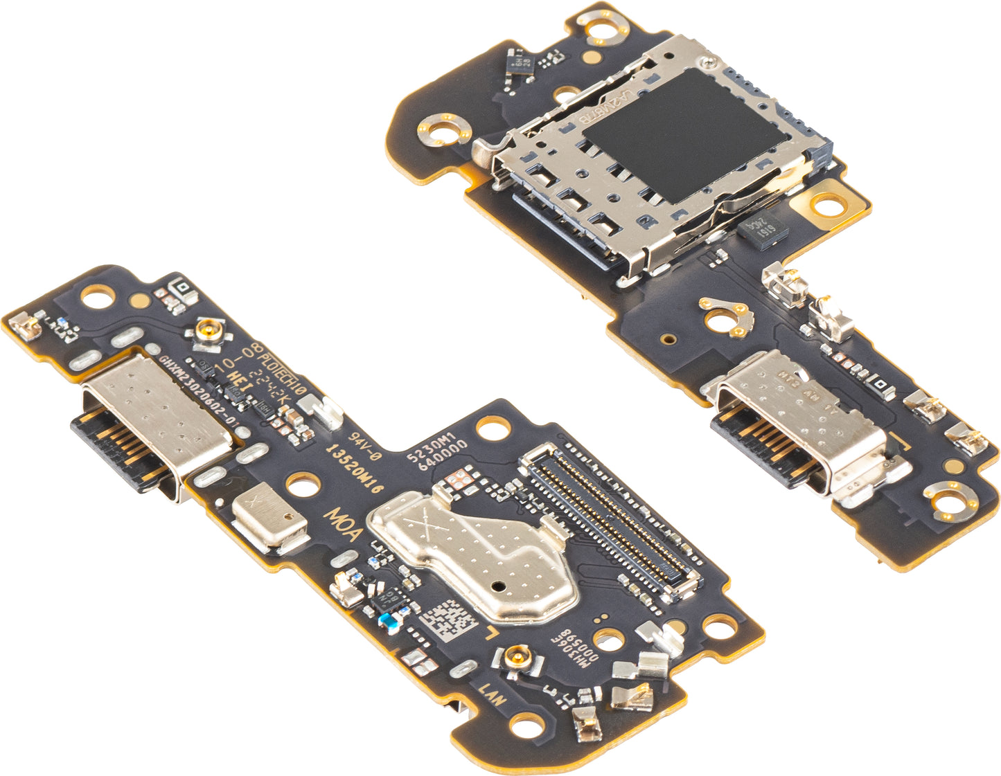 Платка с конектор за зареждане - Микрофон - Модул четец на SIM Xiaomi Redmi Note 12 Pro 5G, Service Pack 5600020M1600