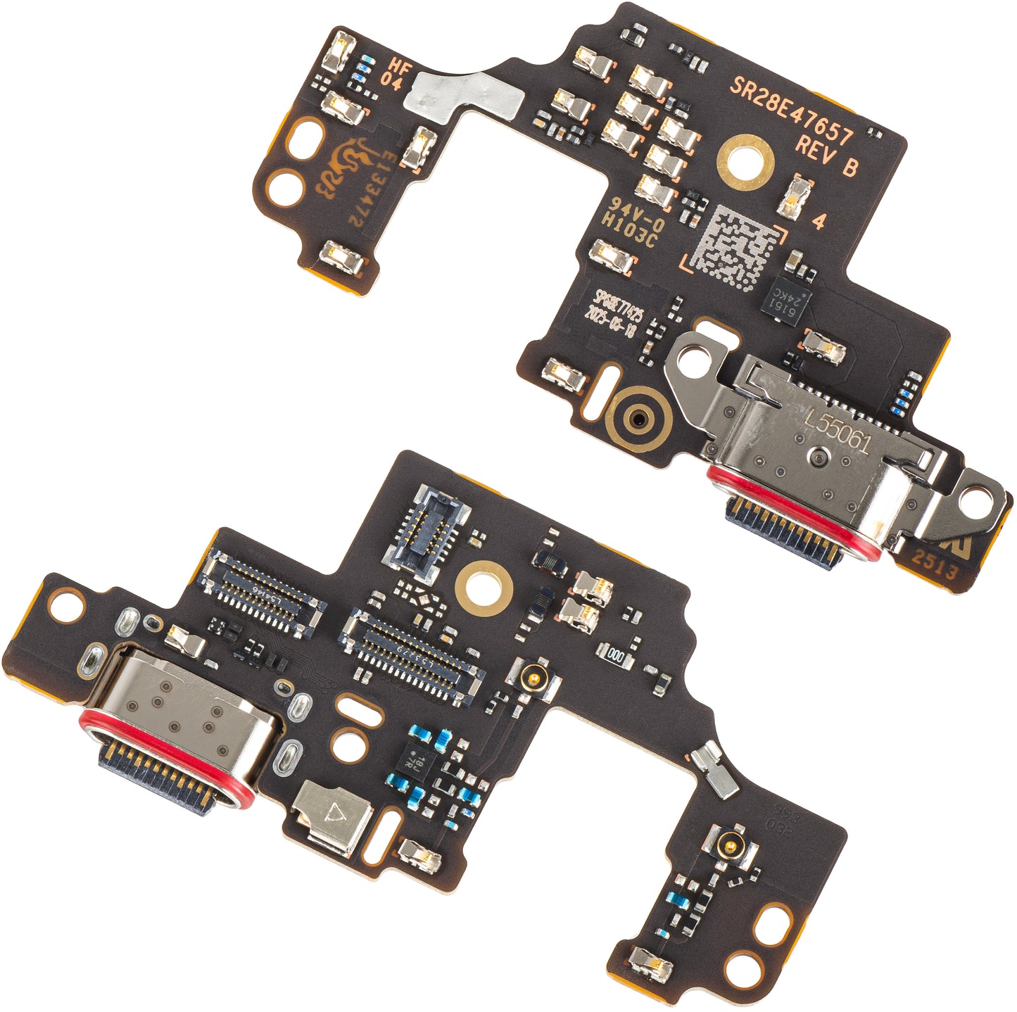 Платка с конектор за зареждане - Микрофон Motorola Moto G Stylus 5G (2025), Service Pack 5B28C30425