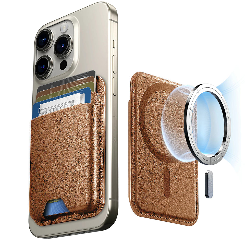 Портфейл Magsafe, ESR, Boost, Кафяв