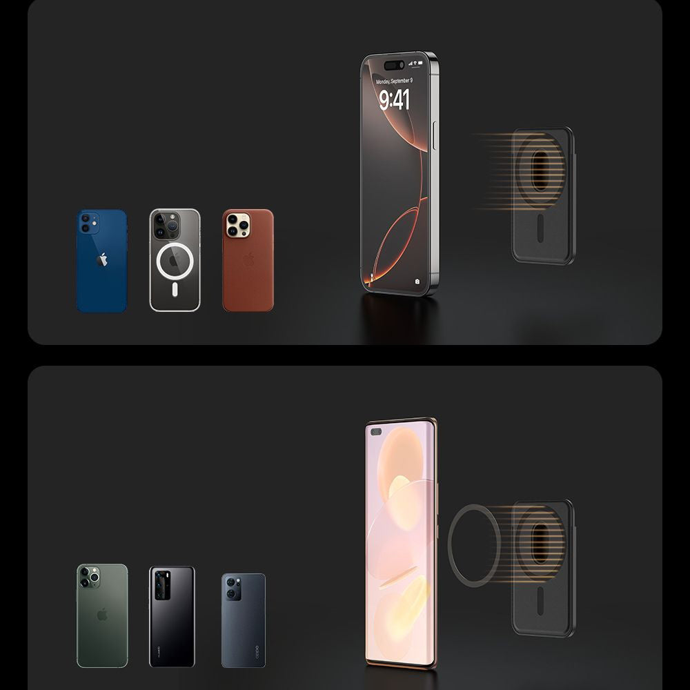 Портфейл MagSafe, McDodo, WH-7920 Napa, Черен