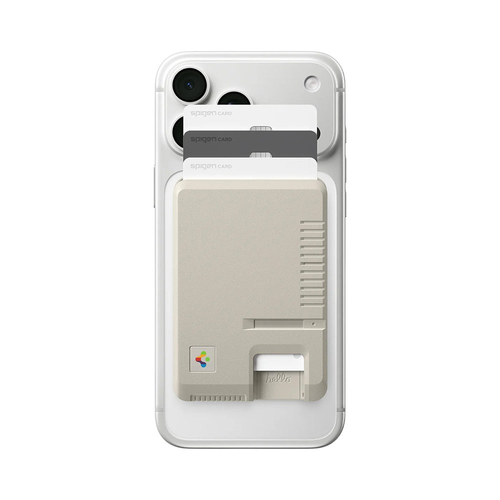 Портфейл MagSafe, Spigen, Classic LS, Бежов AFA10949