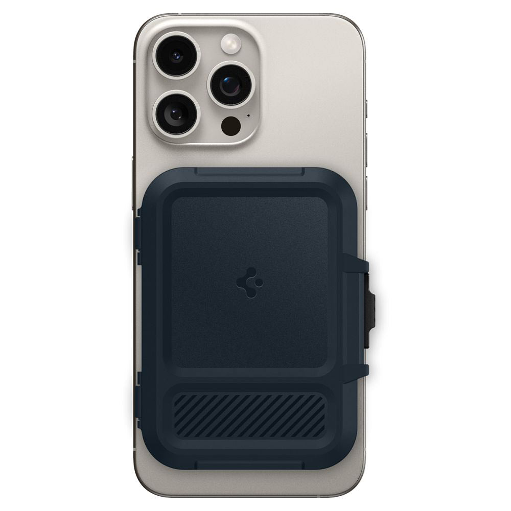 Портфейл Magsafe, Spigen, Lock Fit, Черен