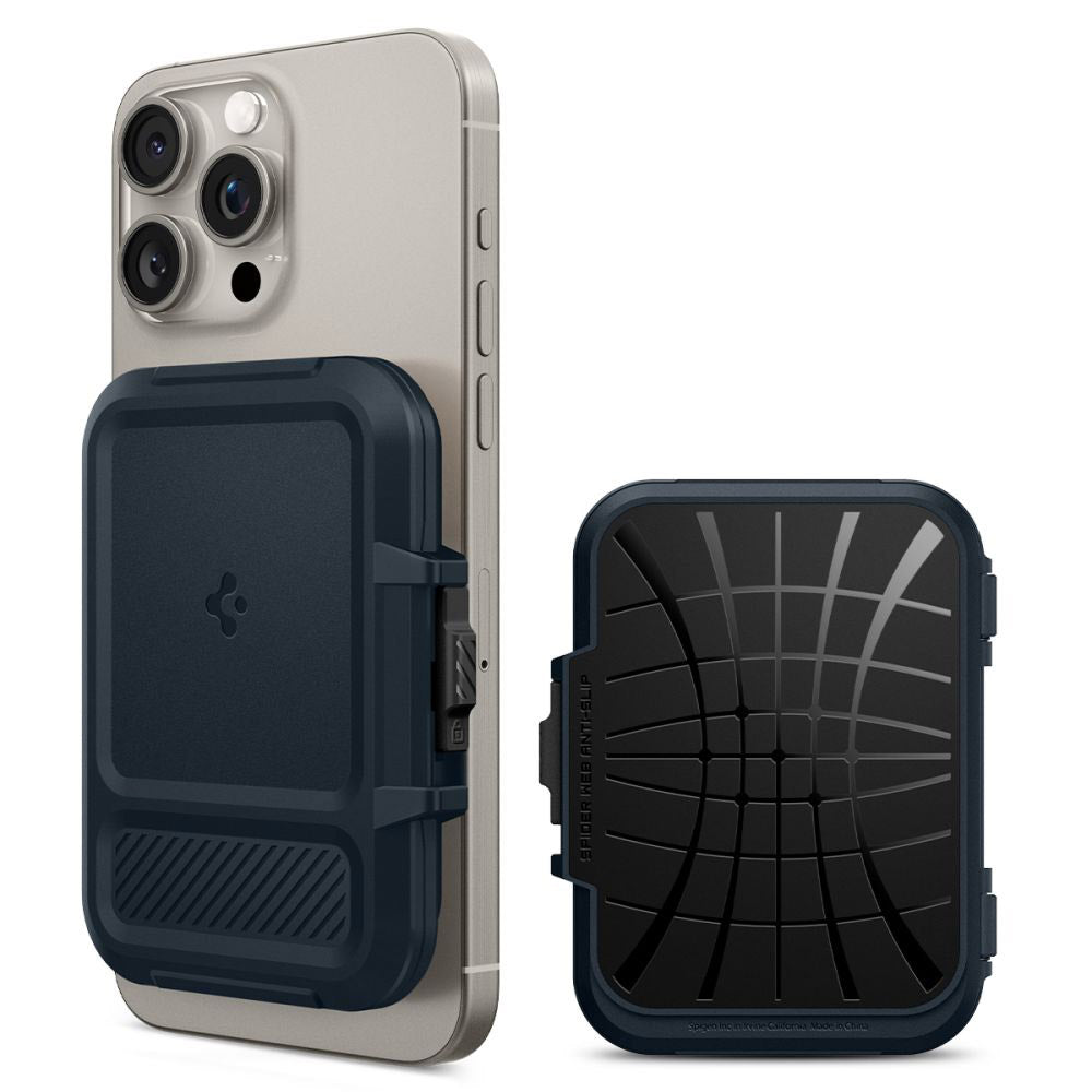 Портфейл Magsafe, Spigen, Lock Fit, Черен