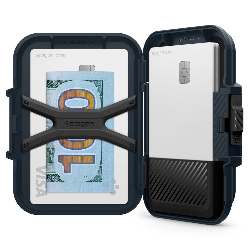 Портфейл Magsafe, Spigen, Lock Fit, Черен