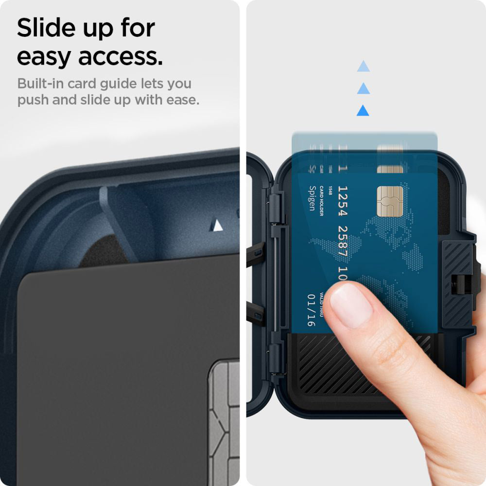 Портфейл Magsafe, Spigen, Lock Fit, Черен