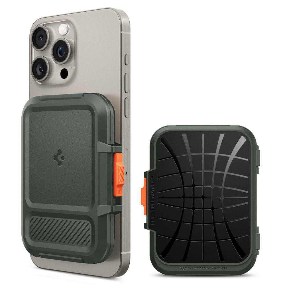 Портфейл Magsafe, Spigen, Lock Fit, Зелен