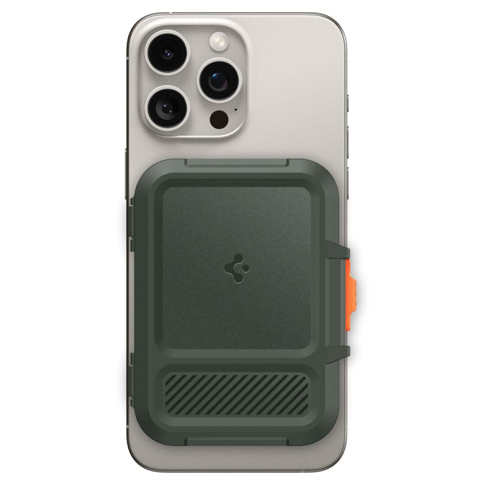 Портфейл Magsafe, Spigen, Lock Fit, Зелен