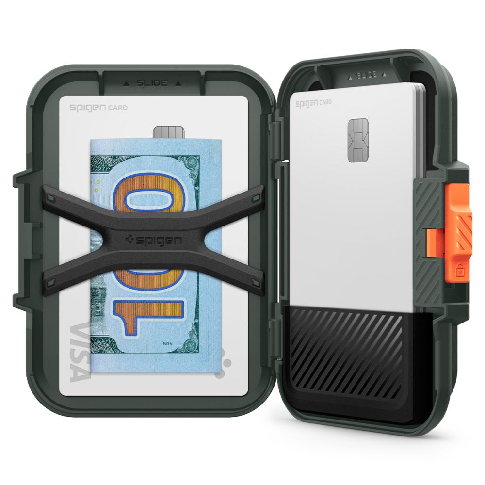 Портфейл Magsafe, Spigen, Lock Fit, Зелен