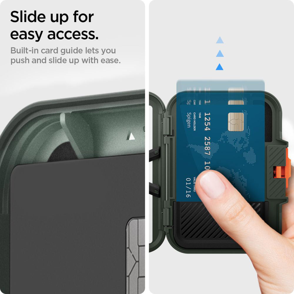Портфейл Magsafe, Spigen, Lock Fit, Зелен