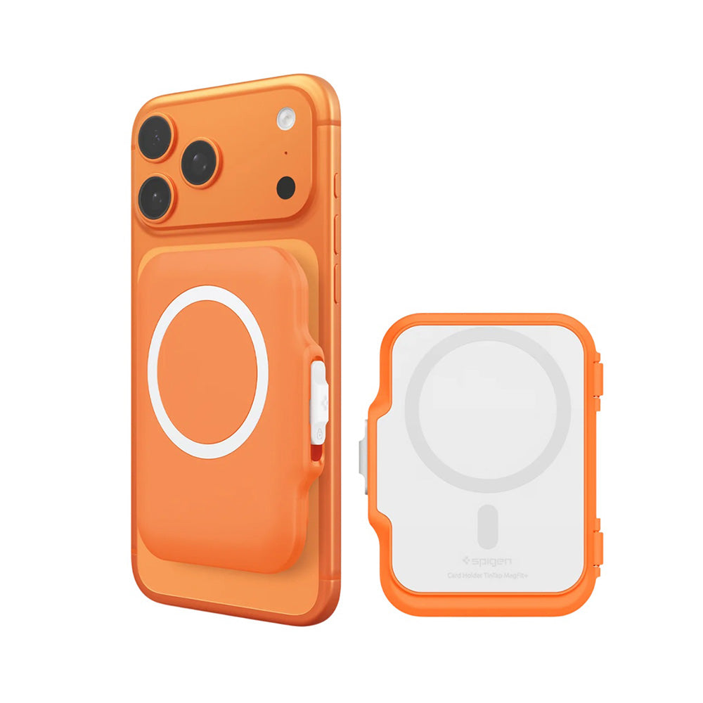 Портфейл MagSafe, Spigen, TinTap MagFit+, Оранжев AFA11380