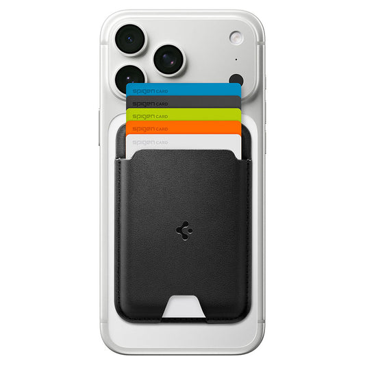 Портфейл MagSafe, Spigen, Valentinus MagFit, Черен AFA11337