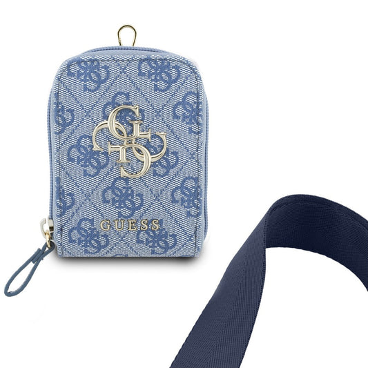 Портфейл и Връзка за Телефон Guess 4G Metal Logo, Син