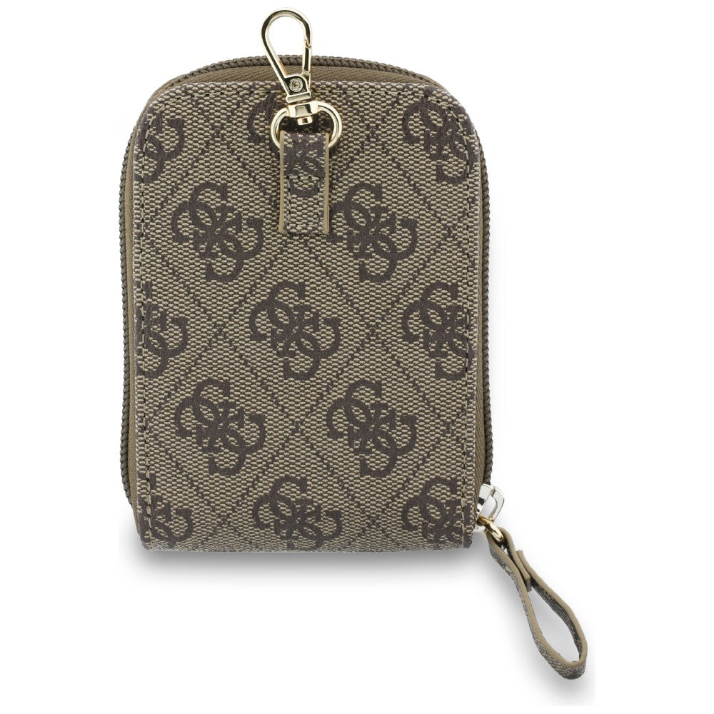 Портфейл и Връзка за Телефон Guess 4G Metal Logo, Кафяв