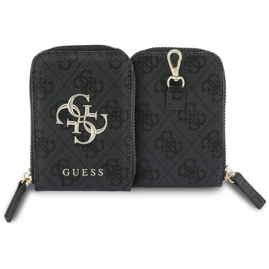 Портфейл и Връзка за Телефон Guess 4G Metal Logo, Черен