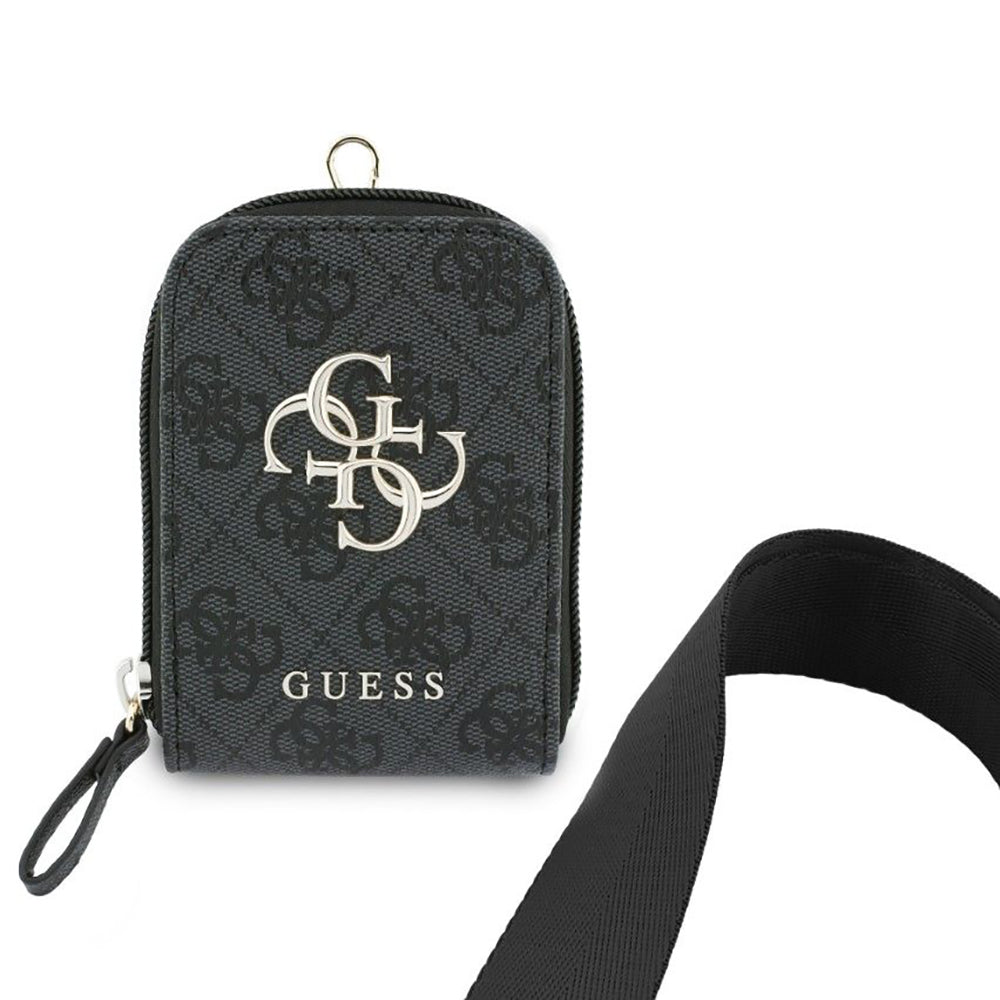 Портфейл и Връзка за Телефон Guess 4G Metal Logo, Черен