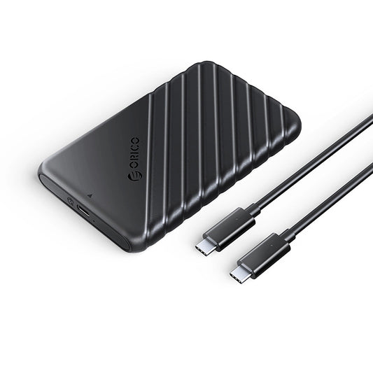 Рак Orico 25PW1C-C3 за HDD / SSD SATA 2.5 инча, USB-C, Черен