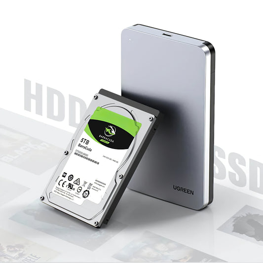 Стойка UGREEN CM300 за HDD / SSD SATA 2,5 инча, USB 3.1, сива