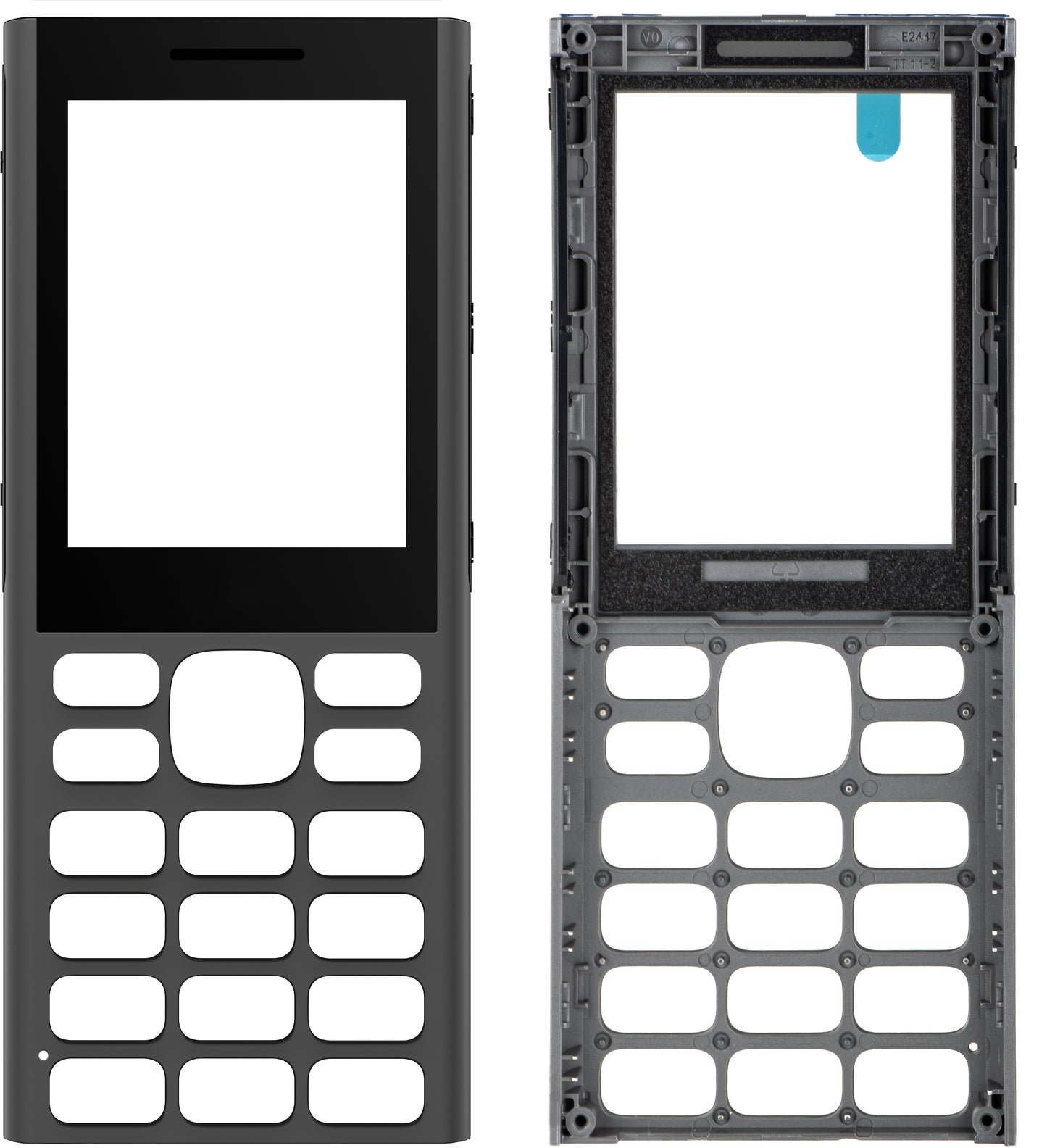 Преден капак за HMD 130 Music, сив