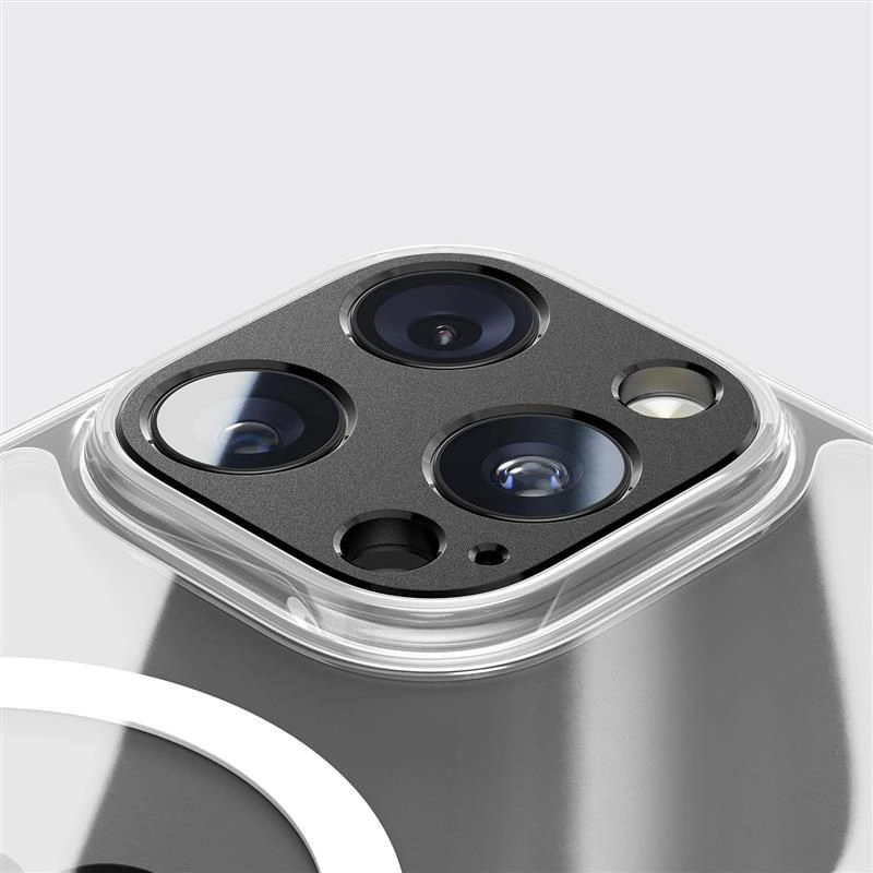 Рамка за защита на задната камера Tech-Protect Camalloy Fit+ за Apple iPhone 17 Pro, Алуминий, Тъмносиня