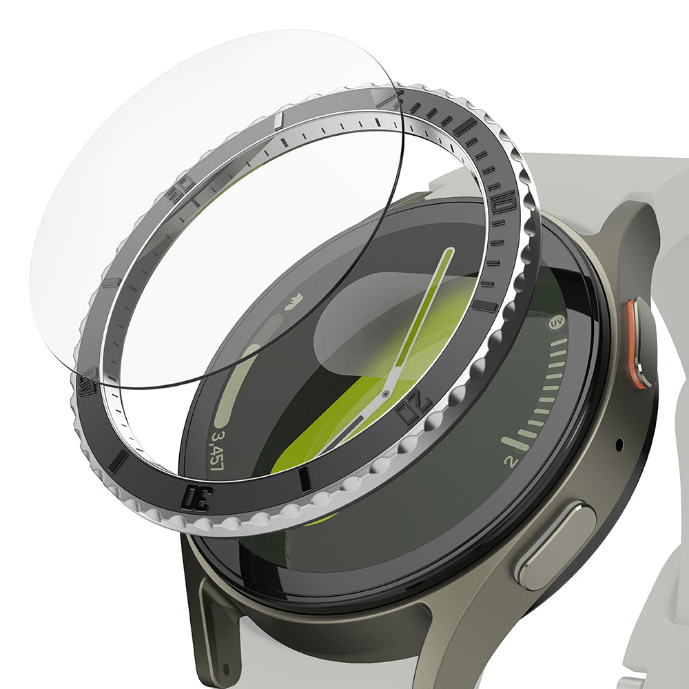 Рамка за защита Ringke Premium Styling за Samsung Galaxy Watch7 40mm, Модел 3, Черна
