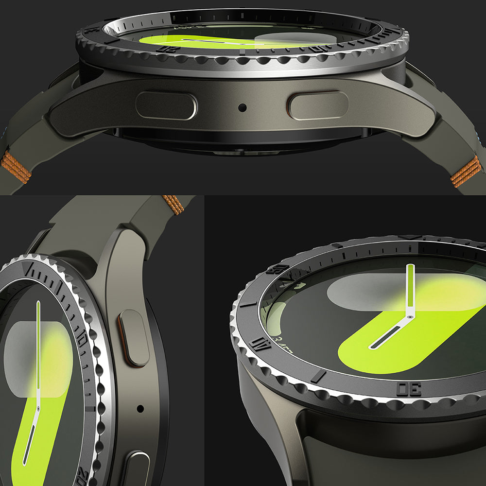 Рамка за защита Ringke Premium Styling за Samsung Galaxy Watch7 40mm, Модел 3, Черна