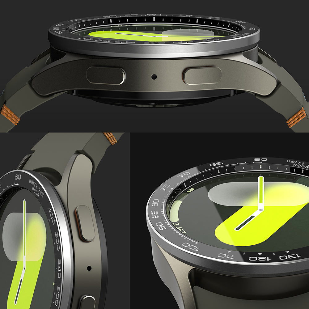Рамка за защита Ringke Premium Styling за Samsung Galaxy Watch7 44mm, Модел 1, Черна
