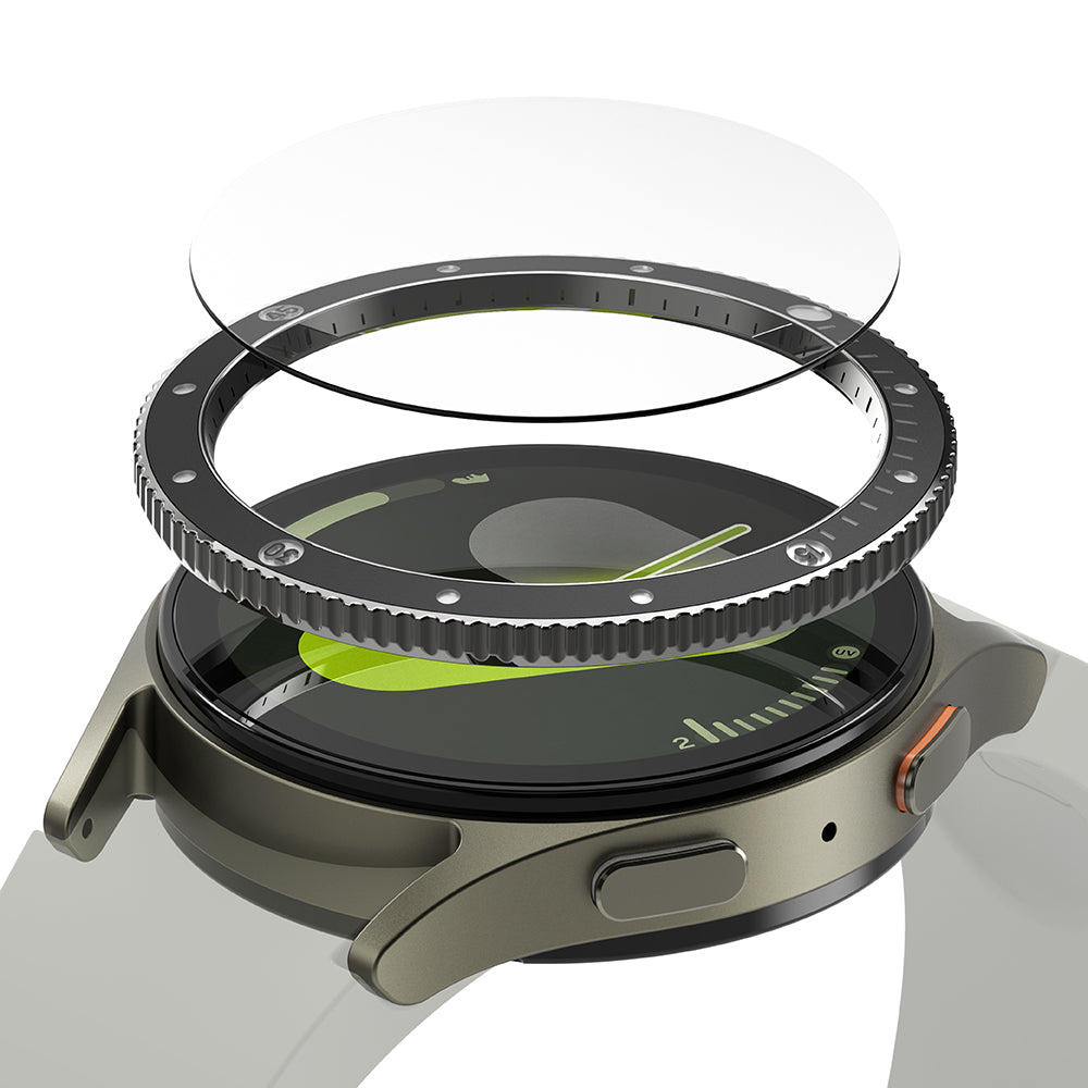 Рамка за защита Ringke Premium Styling за Samsung Galaxy Watch7 44mm, Модел 2, Черна