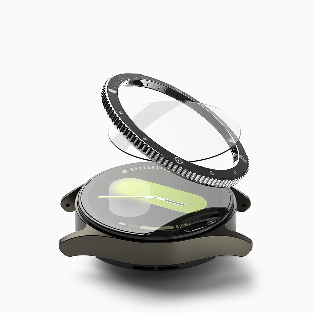 Рамка за защита Ringke Premium Styling за Samsung Galaxy Watch7 44mm, Модел 2, Черна
