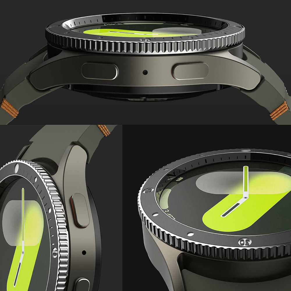 Рамка за защита Ringke Premium Styling за Samsung Galaxy Watch7 44mm, Модел 2, Черна