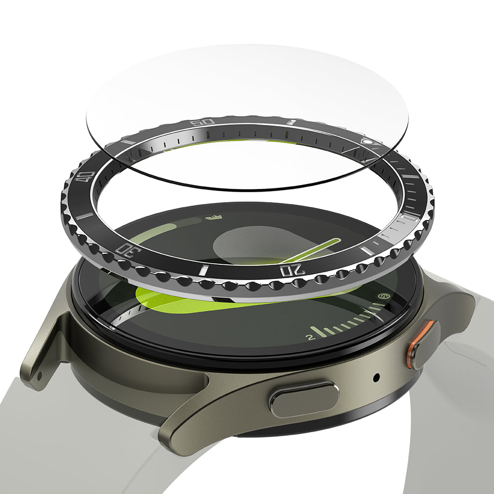 Ringke Premium Styling Protection Frame for Samsung Galaxy Watch7 44mm, Model 4, Black