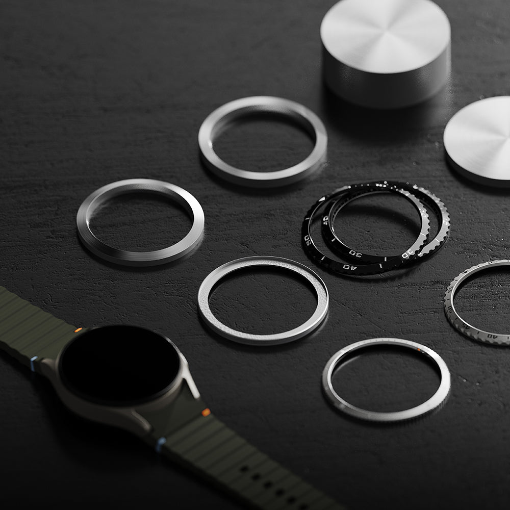 Рамка за защита Ringke Styling за Samsung Galaxy Watch7 40mm, Модел 5, Сребриста