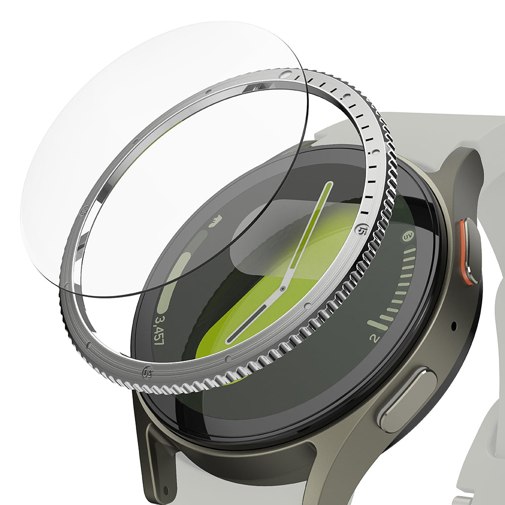 Рамка за защита Ringke Styling за Samsung Galaxy Watch7 40mm, Модел 7, Сребриста