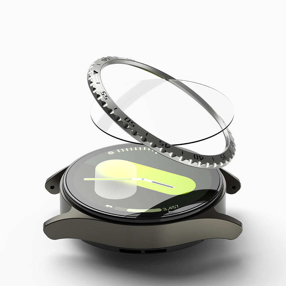 Рамка за защита Ringke Styling за Samsung Galaxy Watch7 44mm, Модел 5, Сребриста