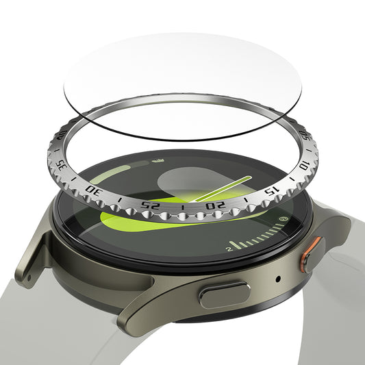 Рамка за защита Ringke Styling за Samsung Galaxy Watch7 44mm, Модел 5, Сребриста