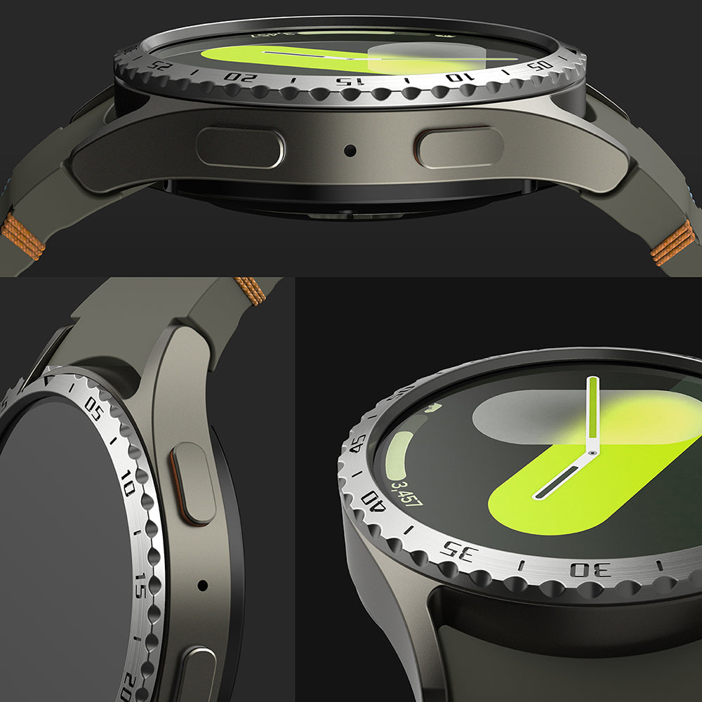 Рамка за защита Ringke Styling за Samsung Galaxy Watch7 44mm, Модел 5, Сребриста