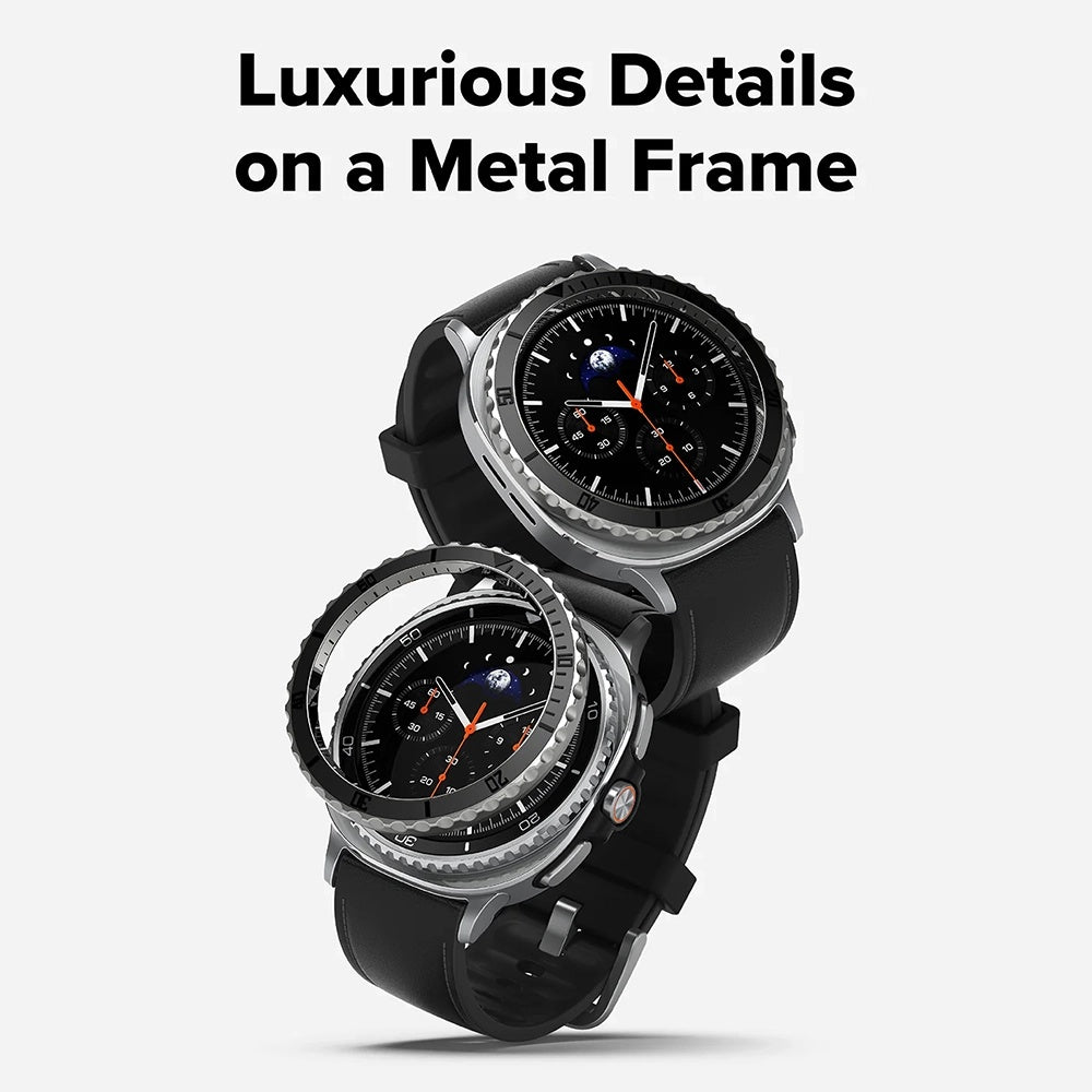 Рамка за защита Ringke Premium Styling за Samsung Galaxy Watch8 Classic, Черна