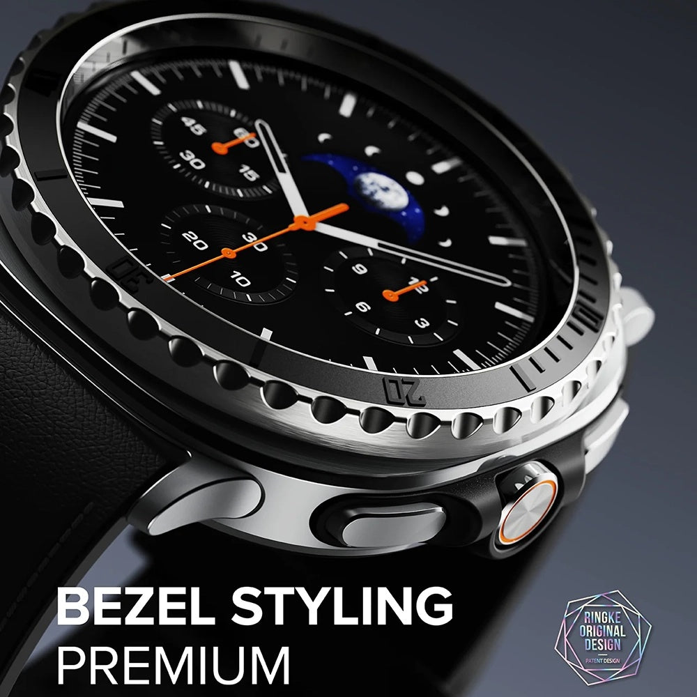 Рамка за защита Ringke Premium Styling за Samsung Galaxy Watch8 Classic, Черна