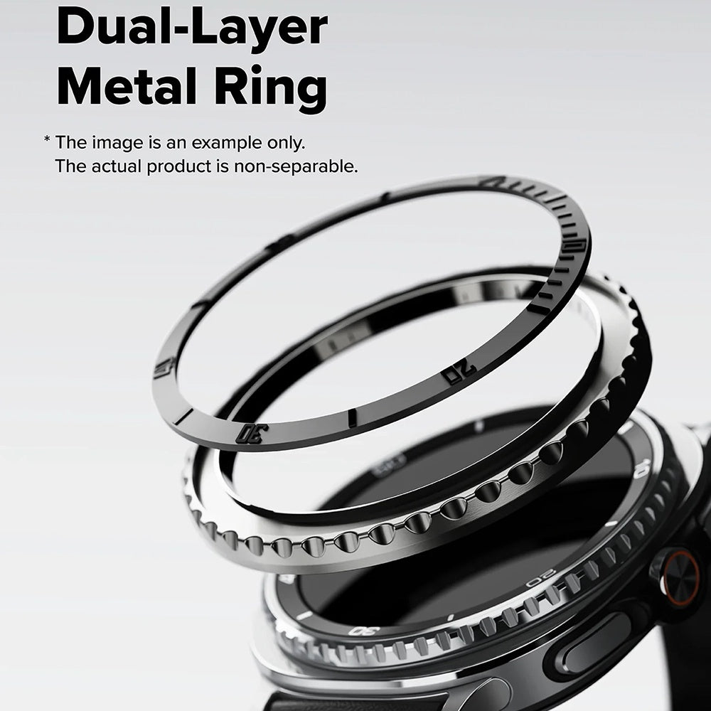 Рамка за защита Ringke Premium Styling за Samsung Galaxy Watch8 Classic, Черна