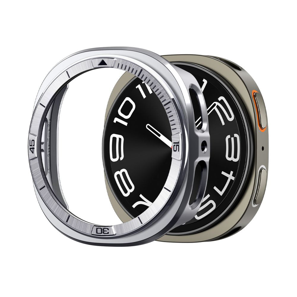 Рамка за защита Spigen Tune Pro Pilot за Samsung Galaxy Watch8 44mm, Сребриста