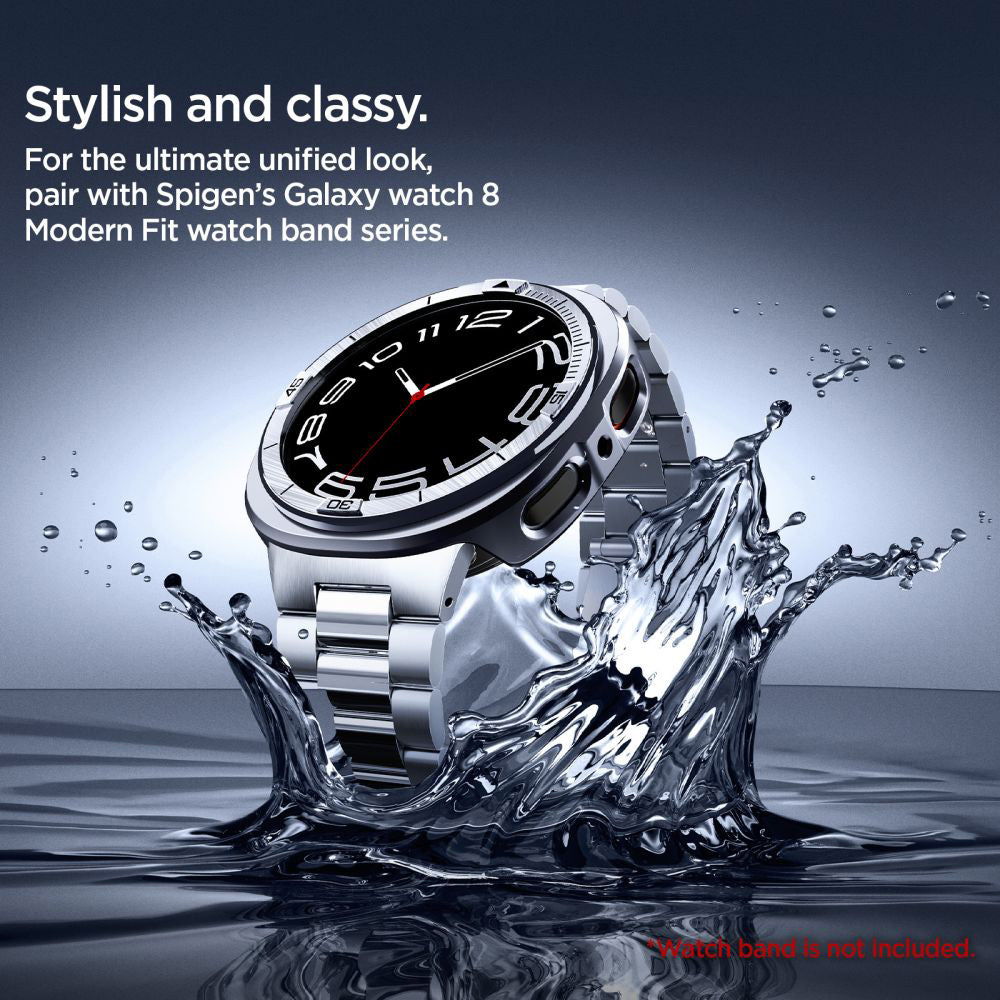 Рамка за защита Spigen Tune Pro Pilot за Samsung Galaxy Watch8 44mm, Сребриста