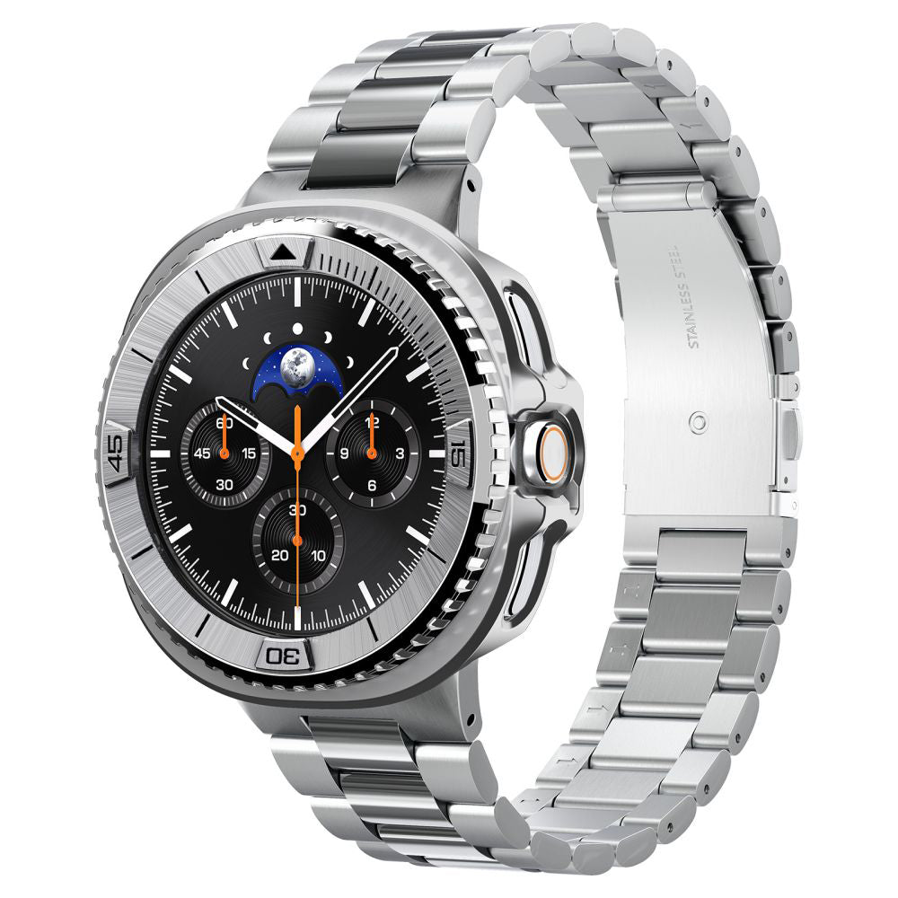 Рамка за защита Spigen Tune Pro Pilot за Samsung Galaxy Watch8 Classic, Сребриста ACS10017