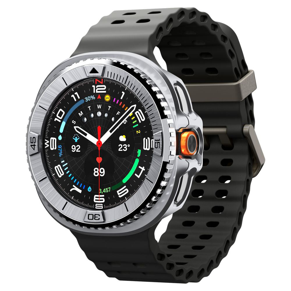 Рамка за защита Spigen Tune Pro Pilot за Samsung Galaxy Watch8 Classic, Сребриста ACS10017