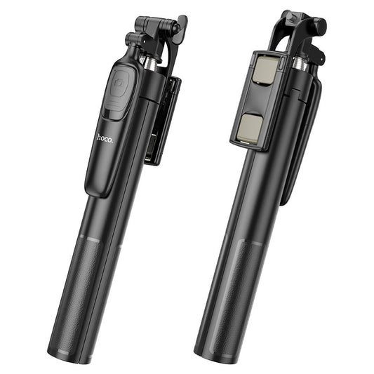 Селфи стик Bluetooth HOCO K19 Soul Live Broadcast, универсален, черен