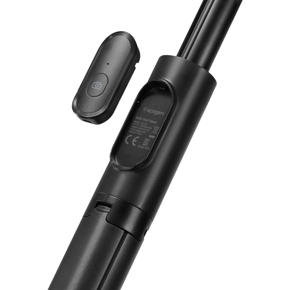 Селфи стик Bluetooth Spigen S541W, Универсален, Черен